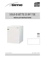 Предварительный просмотр 1 страницы Sime DUETTO 25 BF TSE Installer'S Instructions