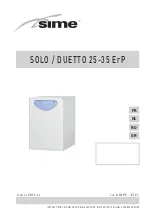 Sime DUETTO 25 ErP Manual preview