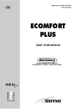 Sime Ecomfort Plus User Instructions preview