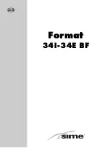 Preview for 1 page of Sime FORMAT 34E BF Manual