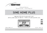 Sime HOME PLUS Installation And Use Manual preview