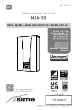 Sime MIA-30 User, Installation And Servicing Instructions предпросмотр