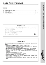 Preview for 3 page of Sime Murelle 25/55 OF ErP Installer'S Instructions