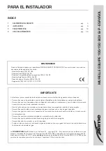 Preview for 3 page of Sime MURELLE EQUIPE 100 BOX ErP Manual