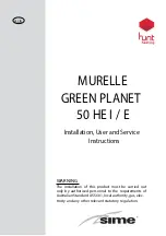 Sime MURELLE GREEN PLANET 50 HE I Manual предпросмотр