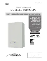 Sime Murelle Pro 25 LPG Use, Installation & Servicing Instructions preview