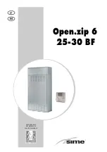 Предварительный просмотр 1 страницы Sime Open.zip 6 25 BF Manual