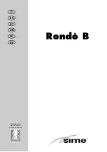 Preview for 1 page of Sime Rondo B Series Manual