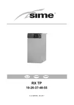 Предварительный просмотр 1 страницы Sime RX 19 TP Manual