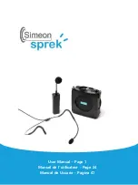 Simeon sprek User Manual preview