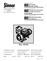 Предварительный просмотр 1 страницы Simer 3075SS Owner'S Manual