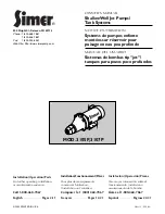 Предварительный просмотр 1 страницы Simer 3105P Owner'S Manual