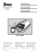 Preview for 1 page of Simer Ace-In-The-Hole A5000 Owner'S Manual