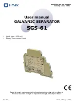 Simex SGC-61 User Manual предпросмотр