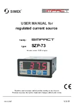 Preview for 1 page of Simex Simpact SZP-73 User Manual