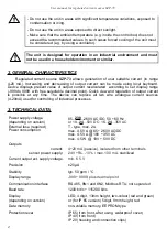 Preview for 4 page of Simex Simpact SZP-73 User Manual