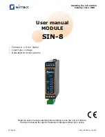 Simex SIN-8 User Manual preview