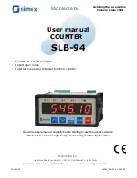 Preview for 1 page of Simex SLB-94 User Manual