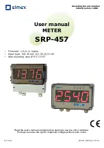 Simex SRP-457 User Manual предпросмотр