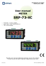 Simex SRP-73-XC User Manual предпросмотр