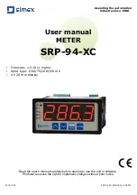 Preview for 1 page of Simex SRP-94-XC User Manual