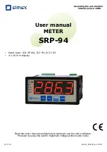 Simex SRP-94 User Manual предпросмотр