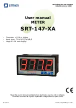 Simex SRT-147-XA User Manual предпросмотр