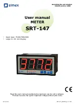 Предварительный просмотр 1 страницы Simex SRT-147 User Manual