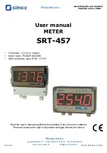 Simex SRT-457 User Manual предпросмотр