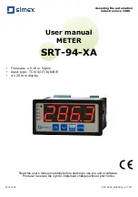 Simex SRT-94-XA User Manual предпросмотр