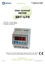 Simex SRT-L70 User Manual preview