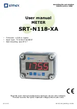 Simex SRT-N118-XA User Manual предпросмотр