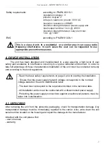 Предварительный просмотр 7 страницы Simex SRT-N118-XA User Manual