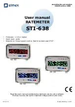 Simex STI-638 User Manual preview