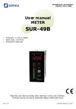 Preview for 1 page of Simex SUR-49B User Manual