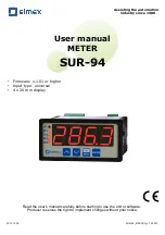 Simex SUR-94 User Manual предпросмотр