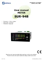 Предварительный просмотр 1 страницы Simex SUR-94B User Manual