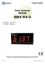 Preview for 1 page of Simex SWE-94-U User Manual