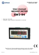 Simex SWI-94 User Manual предпросмотр