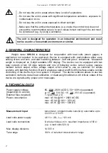 Предварительный просмотр 4 страницы Simex SWI-94 User Manual