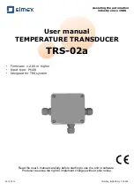 Simex TRS-02a User Manual предпросмотр