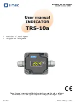 Предварительный просмотр 1 страницы Simex TRS-10a User Manual