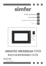 Simfer MD2500 User Manual предпросмотр