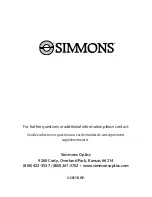 Preview for 50 page of Simmons 119318C Instruction Manual