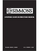 Preview for 1 page of Simmons 841100 Instruction Manual