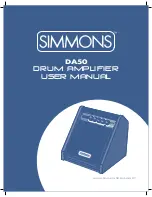 Simmons DA50 User Manual preview