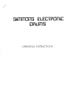 Simmons Five Operating Instructions Manual preview