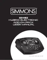 Simmons SDHB2 User Manual preview