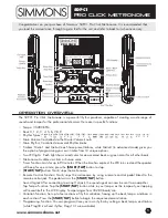 Simmons SDPC1 User Manual preview