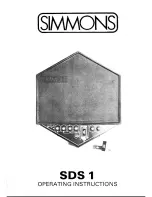 Simmons SDS 1 Operating Instructions Manual preview